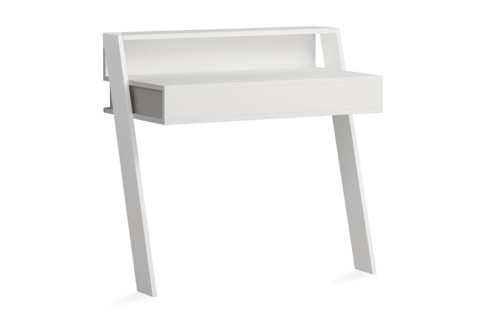 Homitis Väggskrivbord 94 cm med Förvaring Låda + Hylla