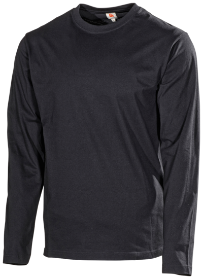 T-SHIRT 628B LÅNGÄRMSVART XXXL
