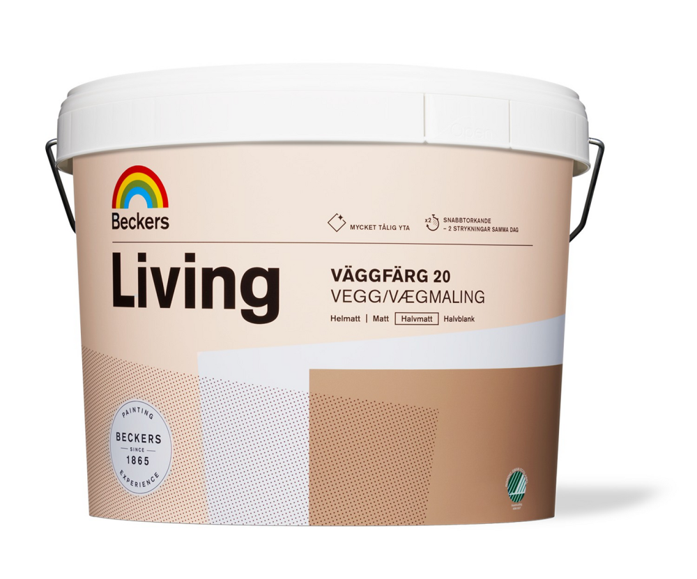 VÄGGFÄRG BECKERS LIVING 20 BAS C 9L NY2022