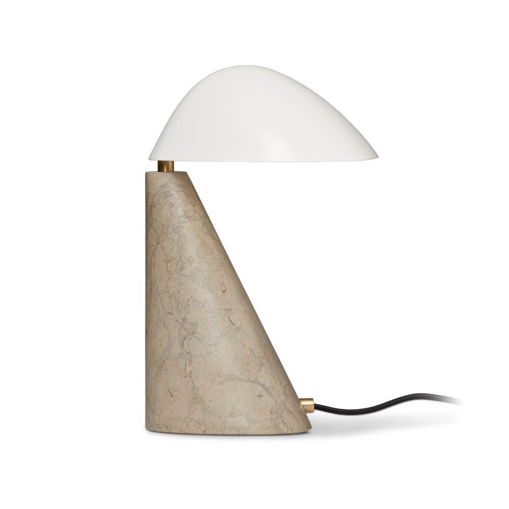 Fellow bordslampa, White-dark atlantico limestone