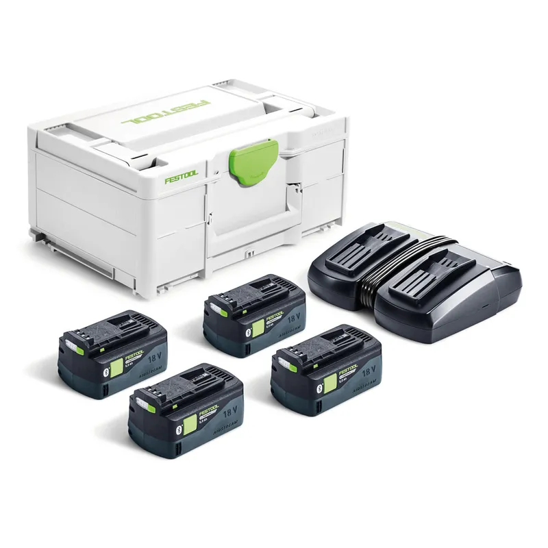 Festool Laddpaket SYS 18V 4xHP5,0/TCL6DUO