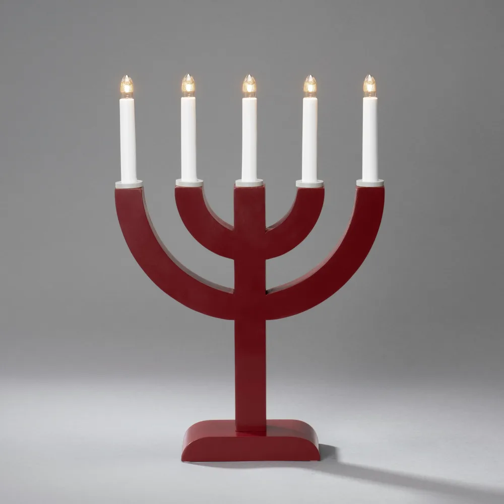 Konstsmide 3936-572 Adventsljusstake 5 ljus Röd - Bild 2