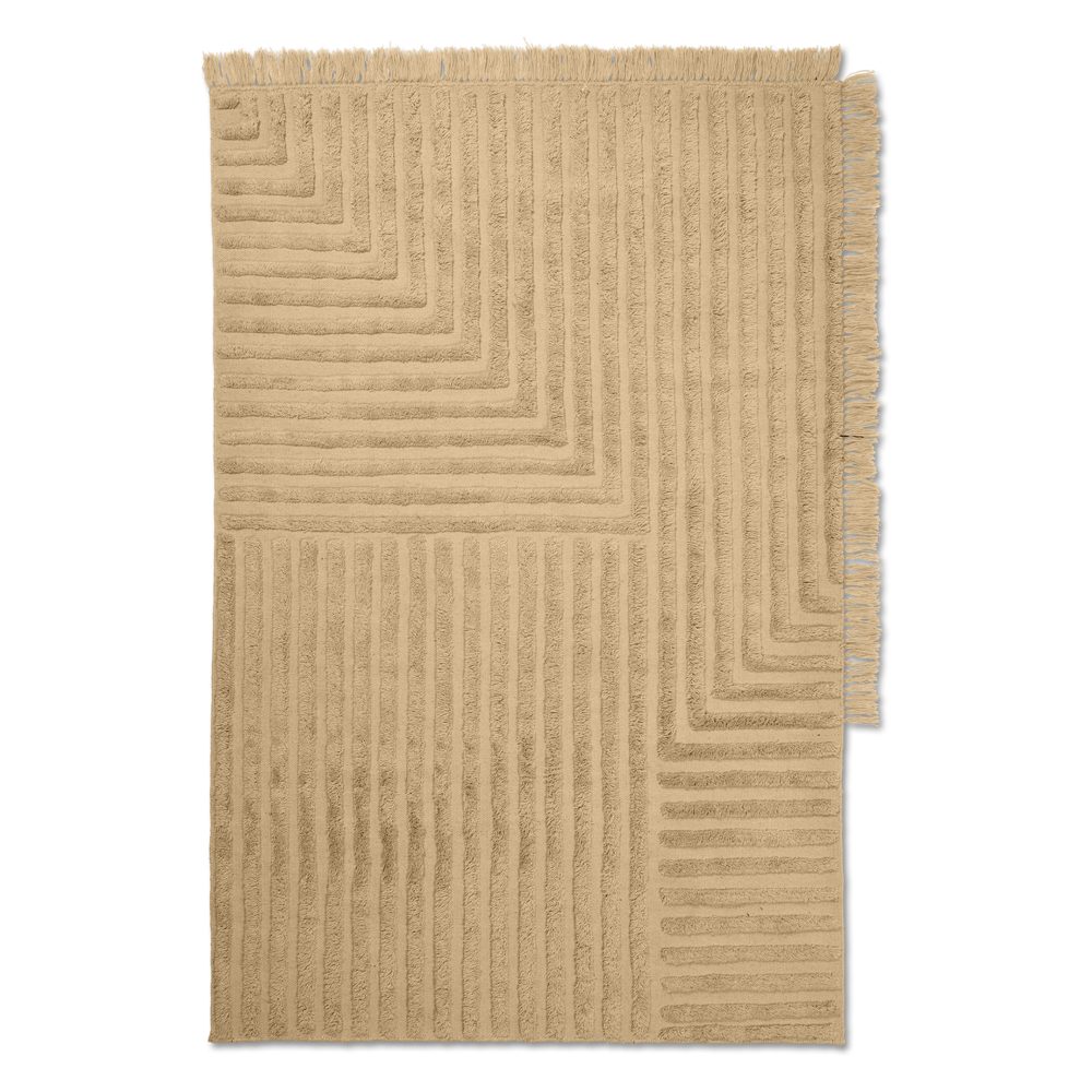 Crease ullmatta 140x200 cm, Light Sand