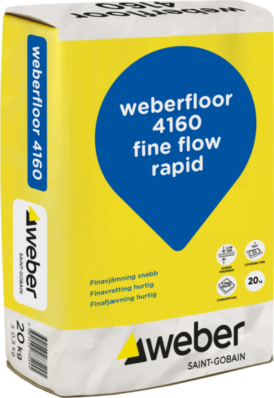 AVJÄMNINGSMASSA WEBER FLOOR 4160 FINE FLOW RAPID 20KG