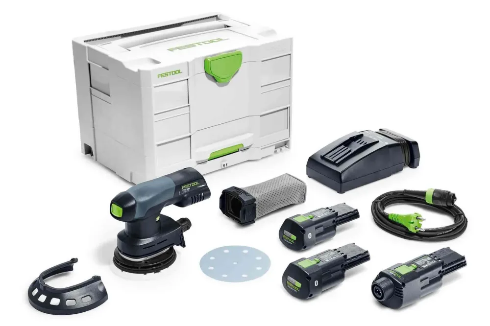 Festool ETSC 125 3,0 I-Set Excenterslip med batteri och laddare