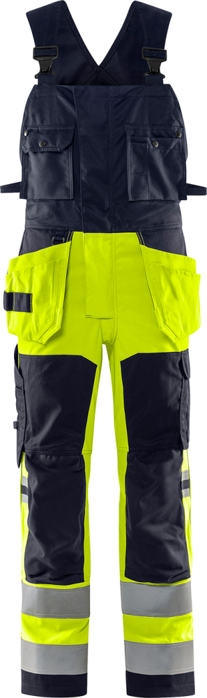 HÄNGSLEBYXA FLAM 1170 ATHF VARSELGUL/MARINBLÅ STL D120