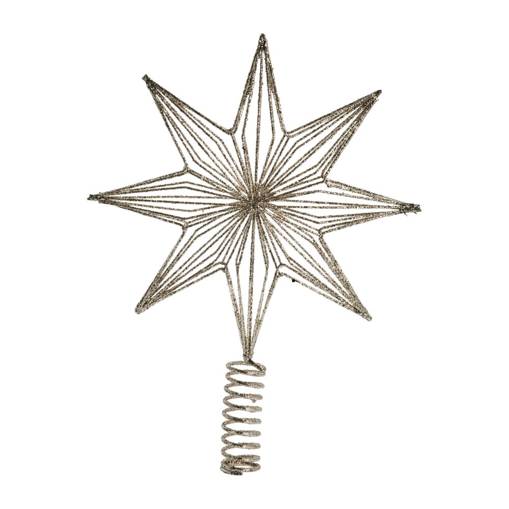 Alivinne julgransstjärna 31 cm, light gold