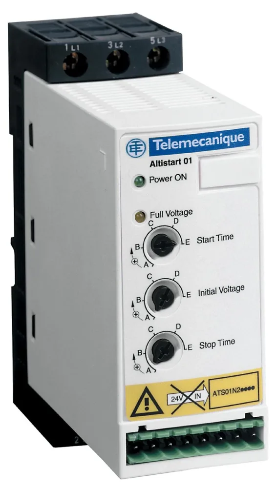 Schneider Electric ATS01N222QN Mjukstartare start/stopp, 380-415 V 22 A, 7,5 kW