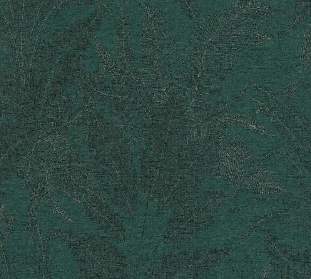 Living Walls Stories of life 39654-3 Tapet Grön/metallic