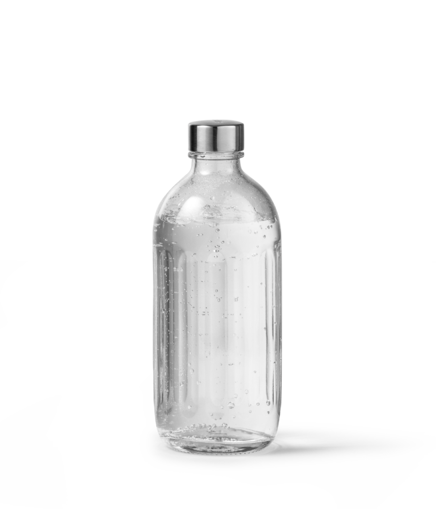 Carbonator Pro flaska till kolsyremaskin, Glas-borstat stål