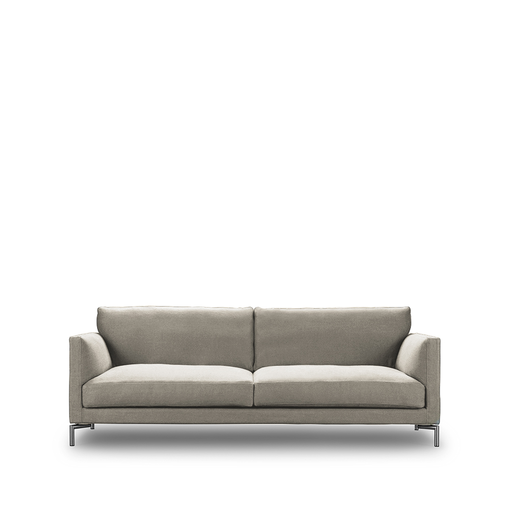 Mission soffa, tyg tangent 37 beige-220-stål