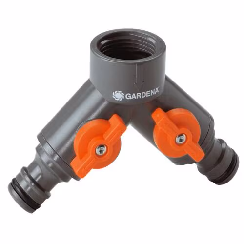 Kjøp Gardena 2-veiskran med adapter, 1/2-3/4"