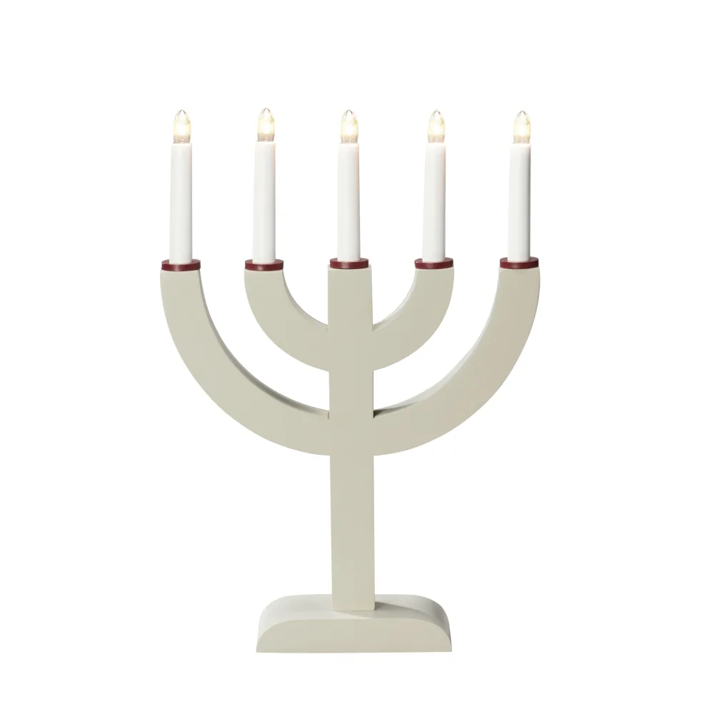 Konstsmide 3936-572 Adventsljusstake 5 ljus Röd
