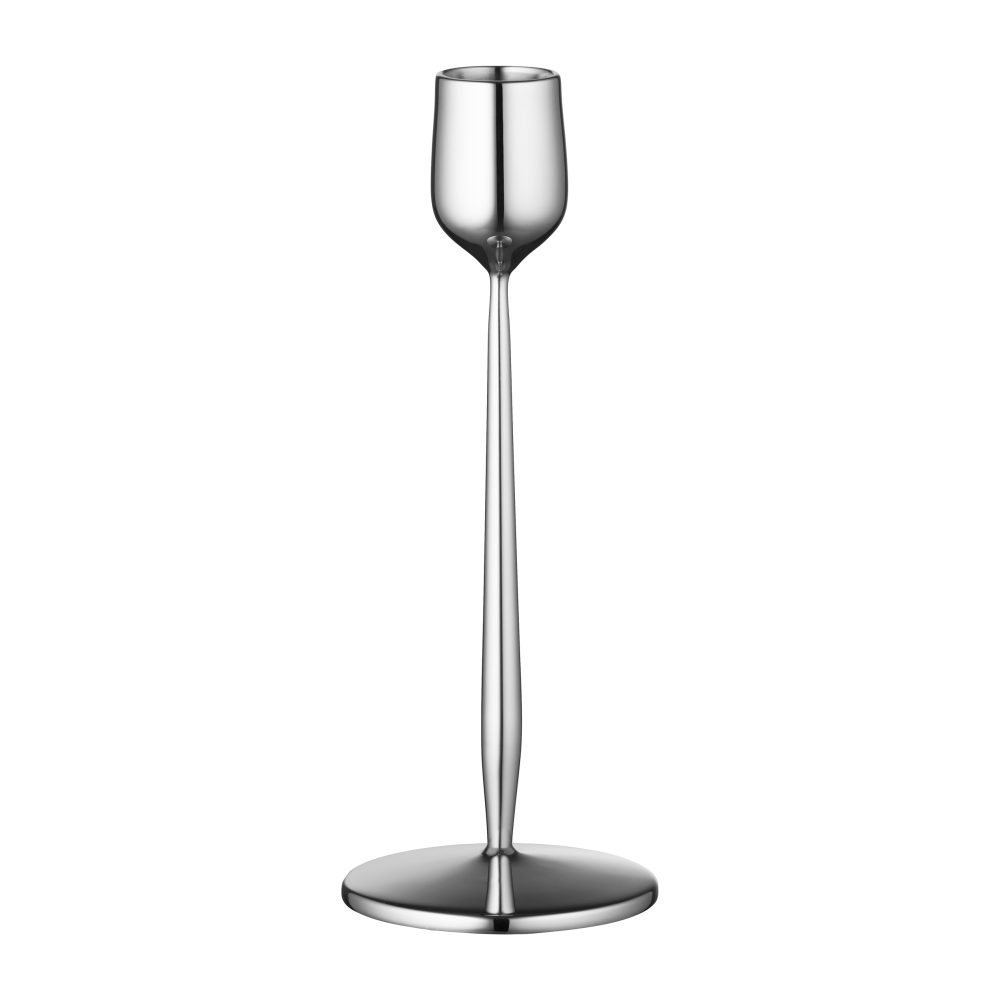 Dorotea ljusstake 18 cm, Blankt stål