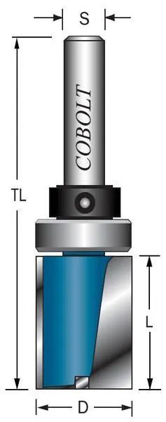 Cobolt 103-012L Mallfräs med styrlager