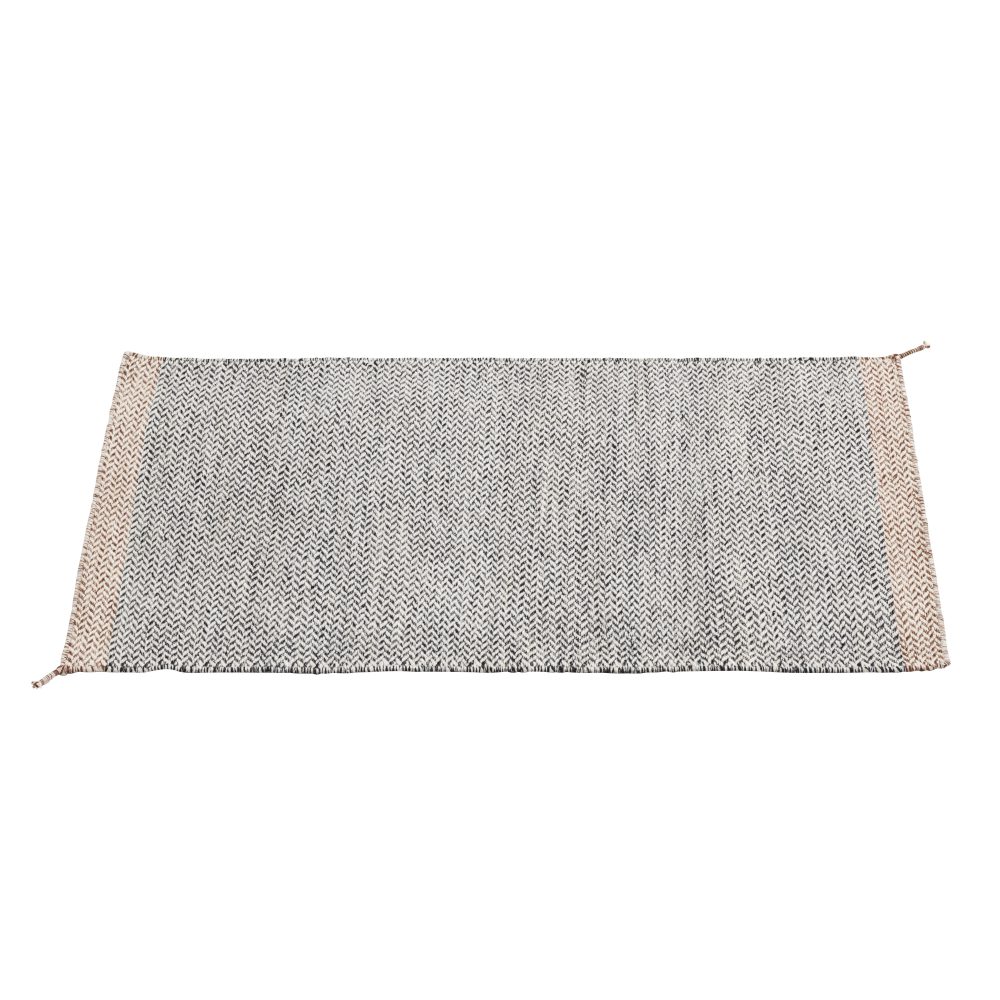 Ply ullmatta 85x140 cm, Svart-vit