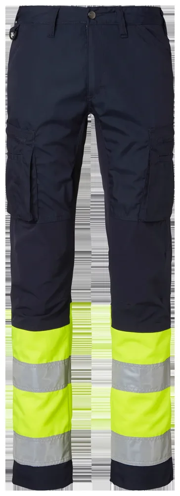 Top Swede 220 Arbetsbyxa varsel, marinblå/gul C60