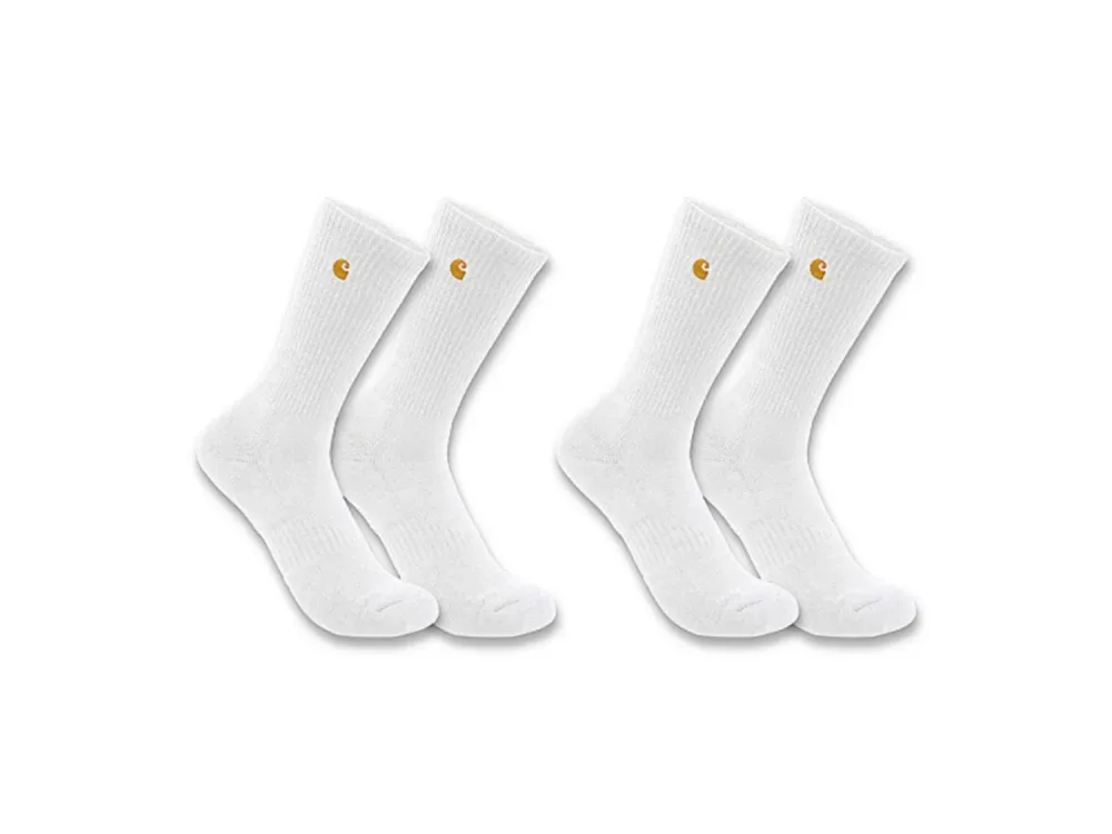 Carhartt SC2252-MWHT-L Strumpa Vit