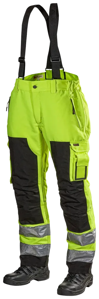 L.Brador 165PB Hängselbyxa hi-vis gul, klass 2 XXL