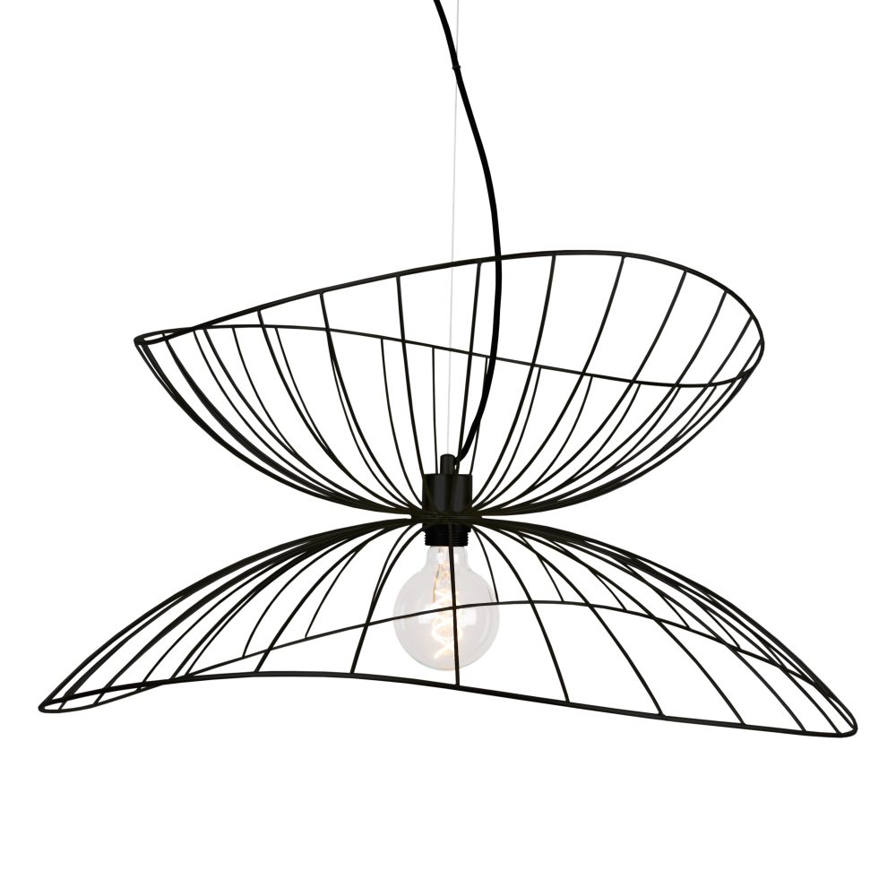 Ray taklampa Ø70 cm, svart