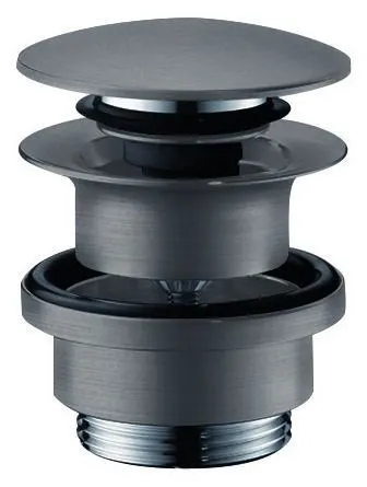 Hansgrohe 50100340 Tryckpluggventil 1 1/4", Push-Open Borstad svart krom