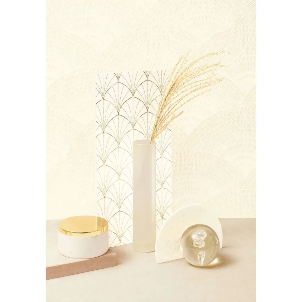So White 4 Walter Irise Beige Swht84080220 Tapet | Stuvbutiken - Bild 3