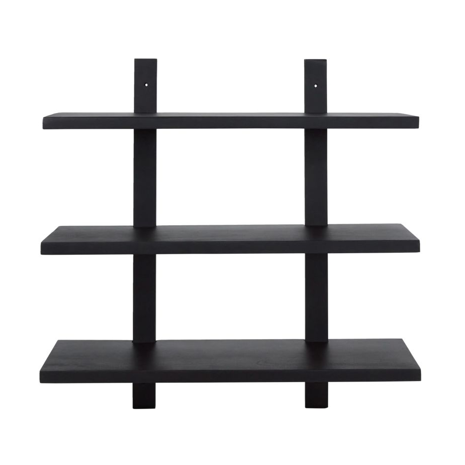Set hylla 75x75 cm, Svart