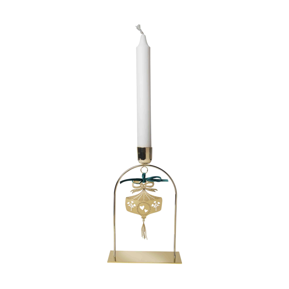 Arc deco ljusstake, Guld