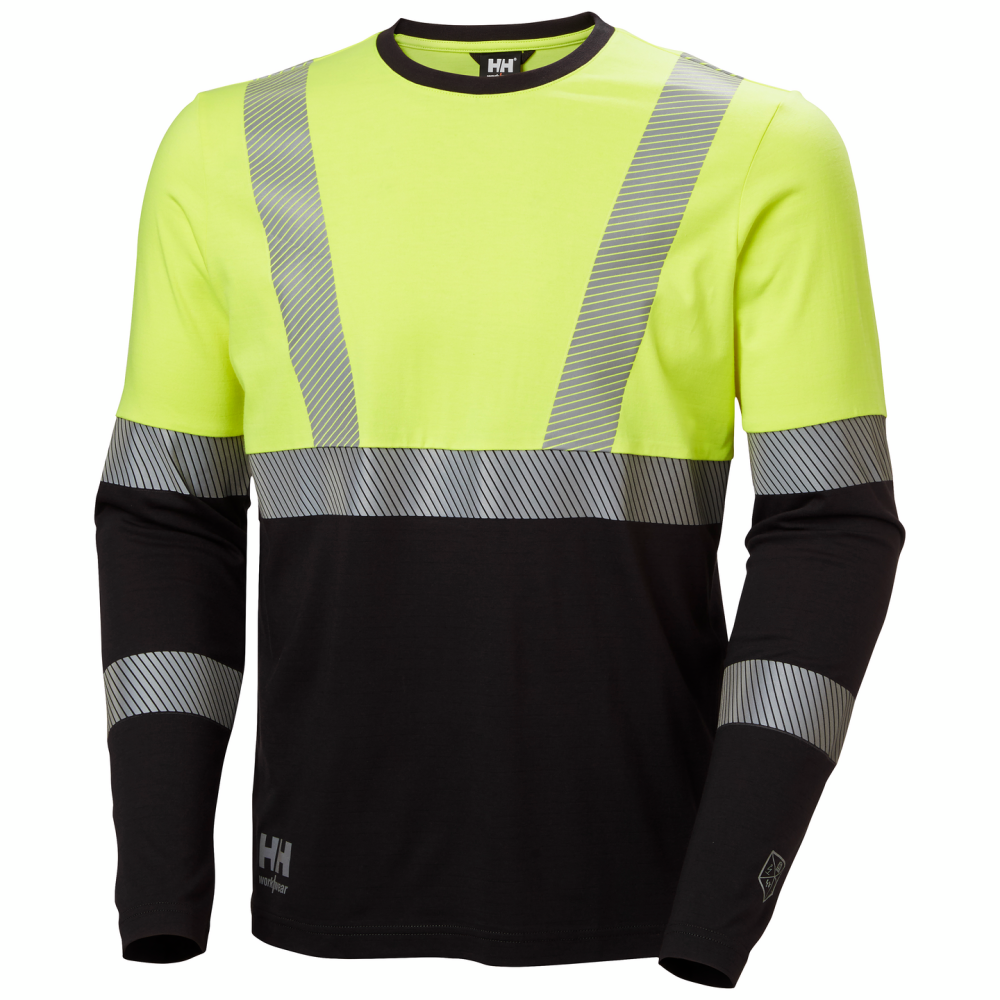 T-SHIRT 79298 FYRE LÅNGÄRM KL1 HV GUL L