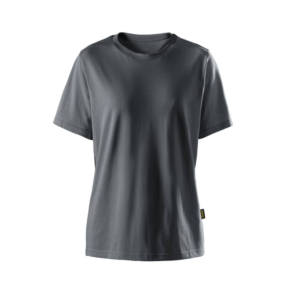 T-SHIRT KLASSISK DAM STÅLGRÅ STL XXL