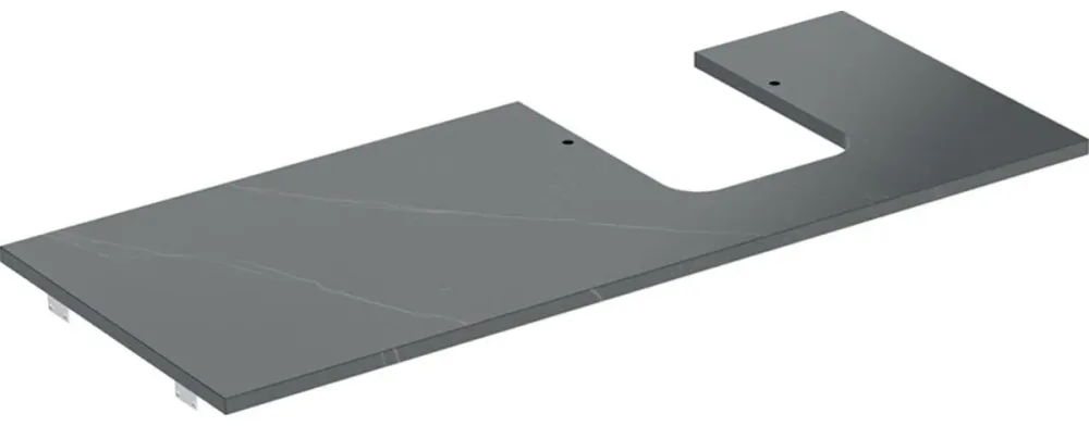 Geberit ONE 505.145.00.2 Bänkskiva stengods, höger Svart