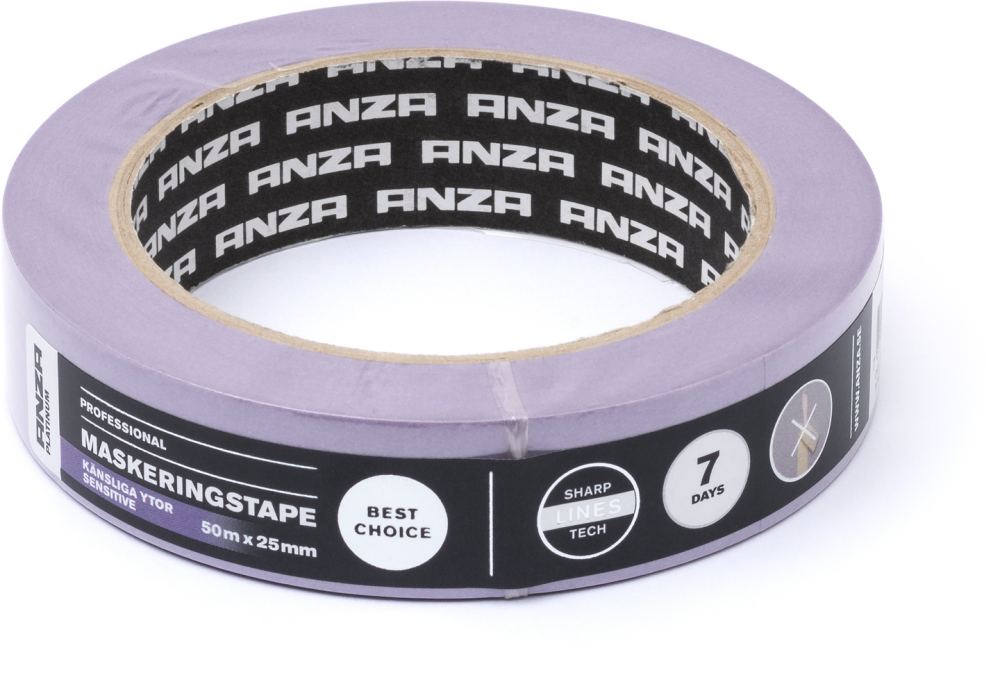 MASKERINGSTEJP TAPET 25MMX50M 50M TAPET LILA